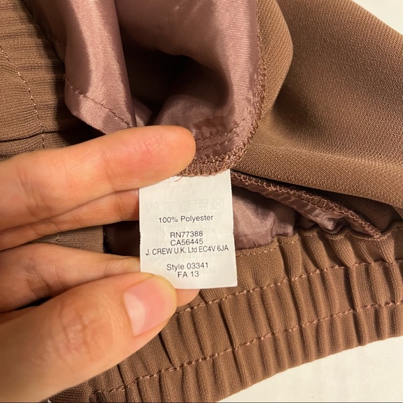 J. Crew women’s drawstring pants, 00, brown - Picture 8 of 8